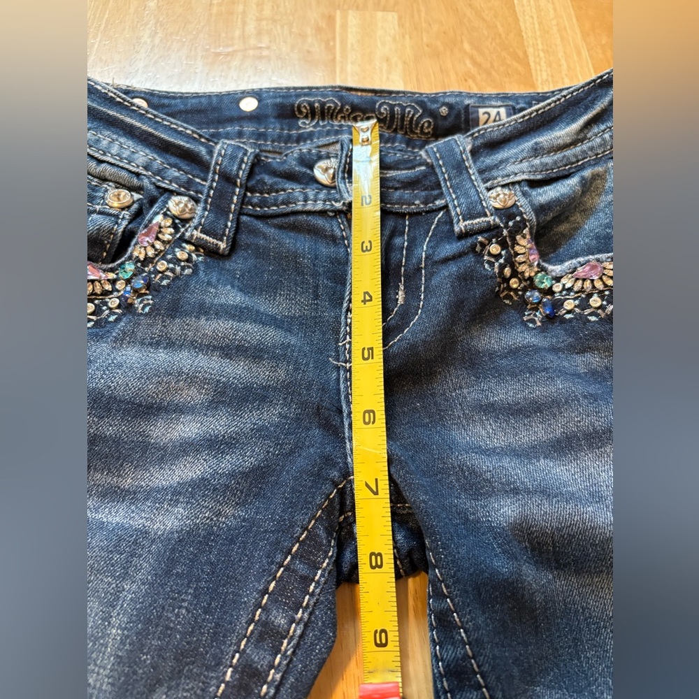 Miss Me Embellished Jewel Skinny Ankle Jeans - Picture 8 of 10